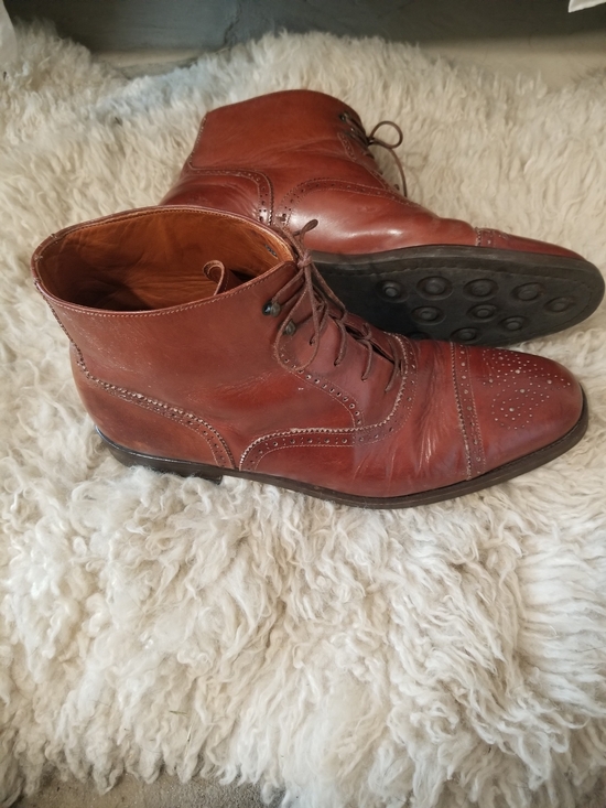 Cole Haan Other - Vintage Leather COLE HAAN Chukka Brogue Men's Boots in Cognac Brown